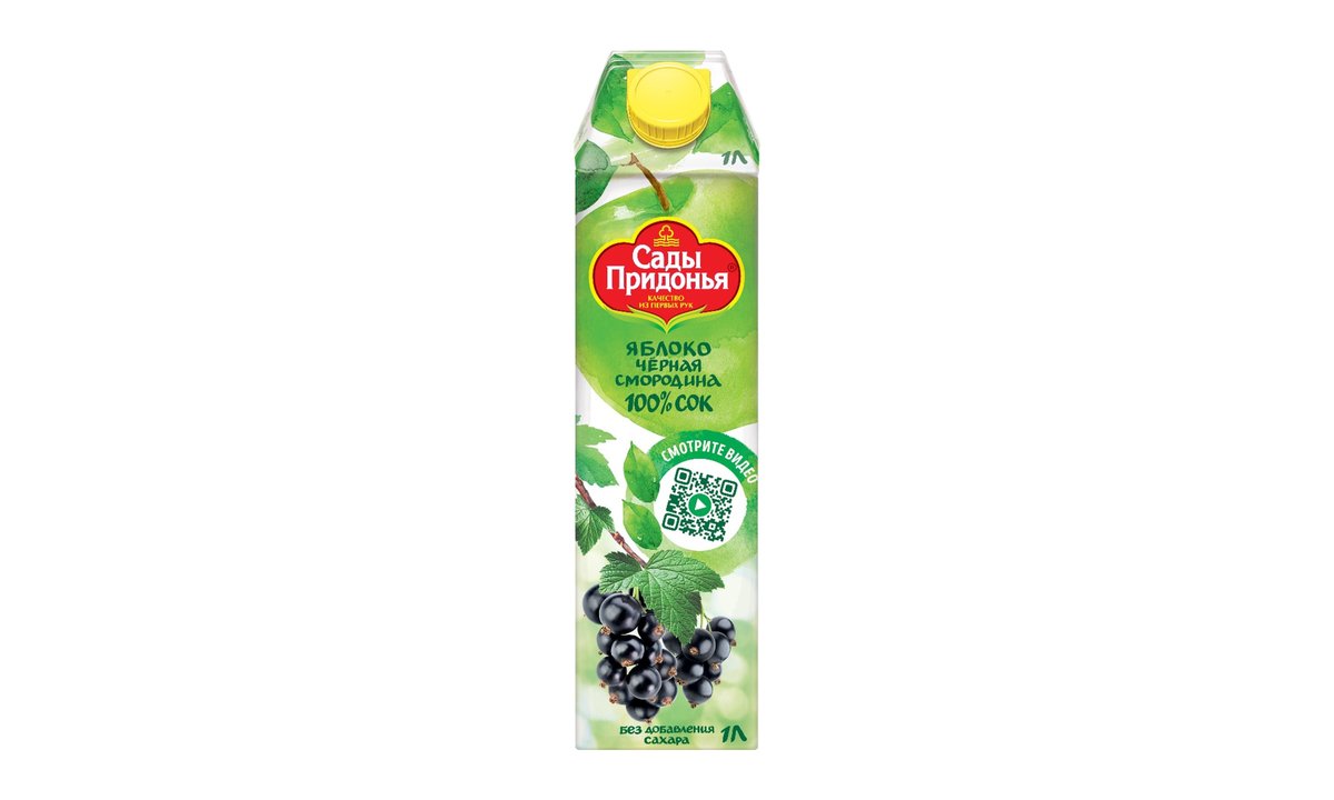 Pridonya's Gardens сок apple and black currant (1 l)