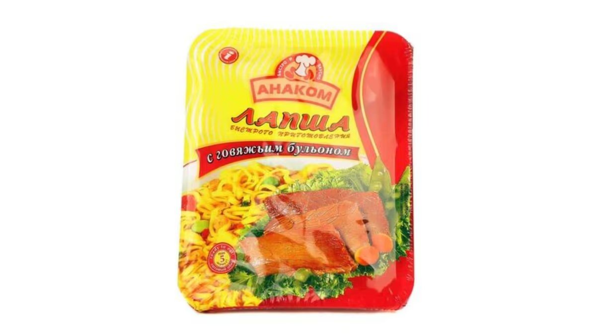 ანაკომი მაკარონი beef in noodle plates (75 g)