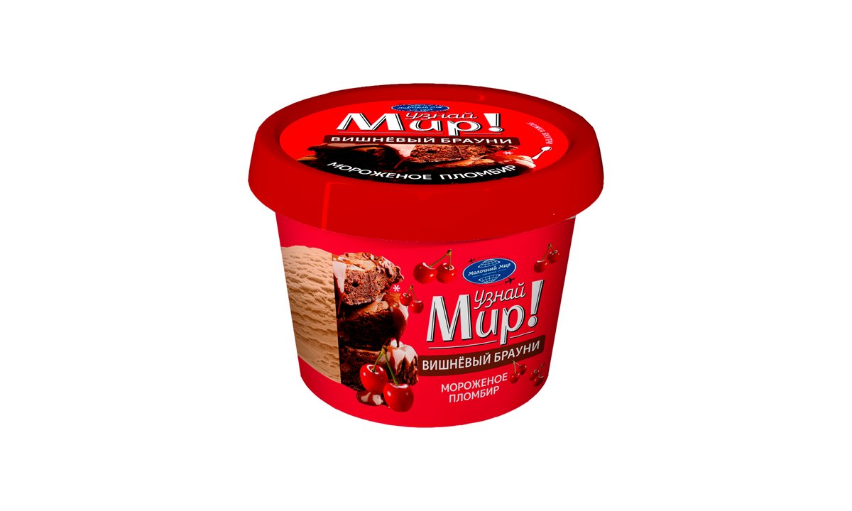 Molochny Mir ნაყინი cherry brownie (120 g)