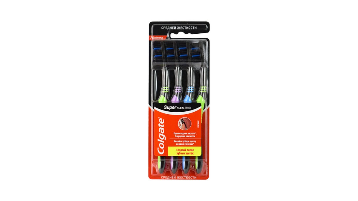 Colgate ზედა კბილი Super Flexi Black