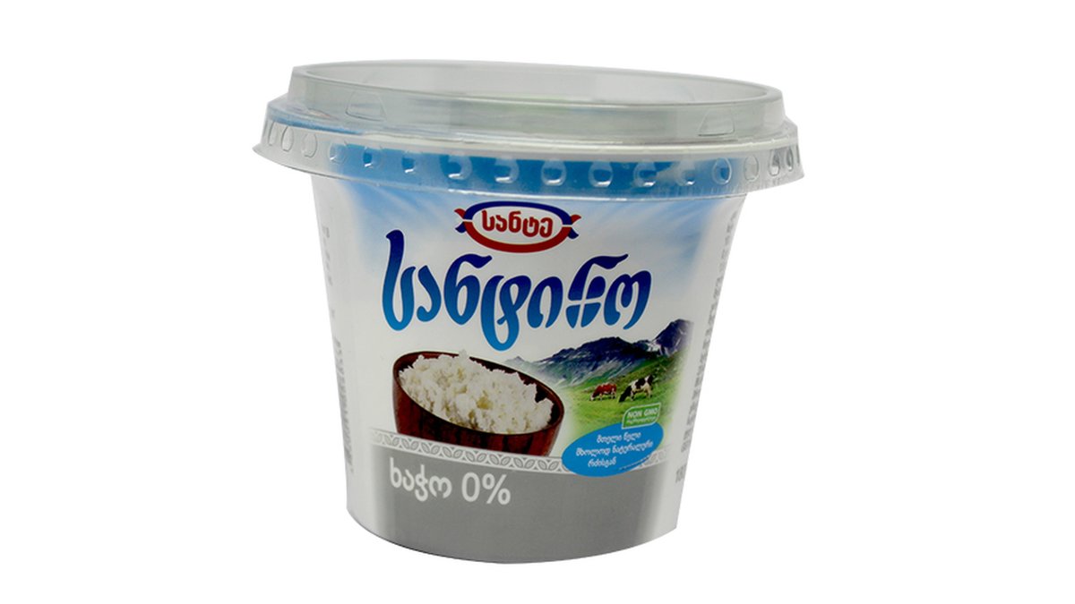 სანტინო კოტეჯის ყველი 0% (180 gr)