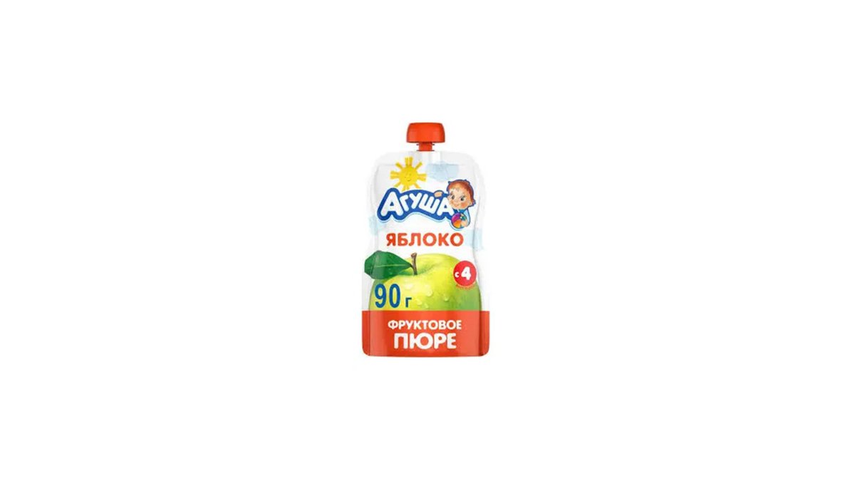 Agusha Органическое детское питание ვაშლის პიურე (90 g)