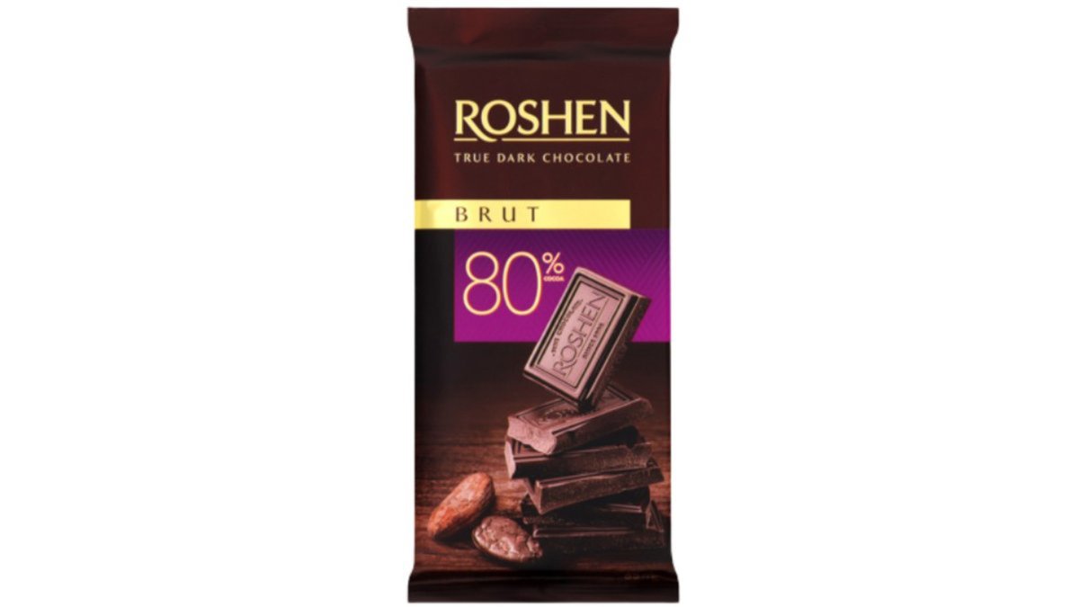 Roshen Шоколад Brut 80% (85 გ)