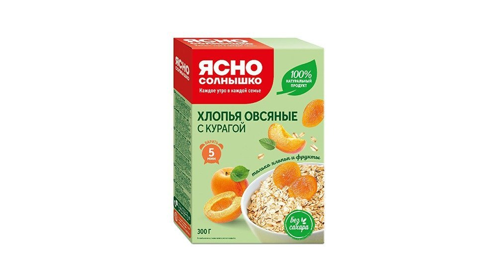Solnishko Овсяные крупы with apricots (300 g)