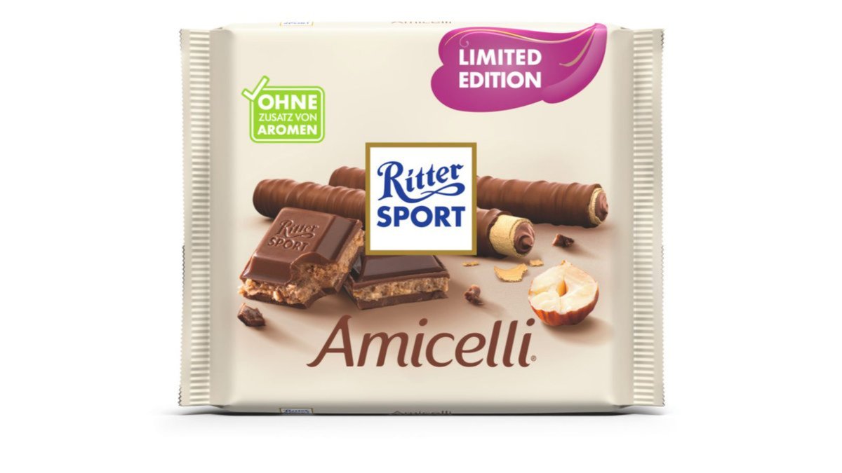Ritter Sport Chocolate milk with hazelnut cream (100 g)