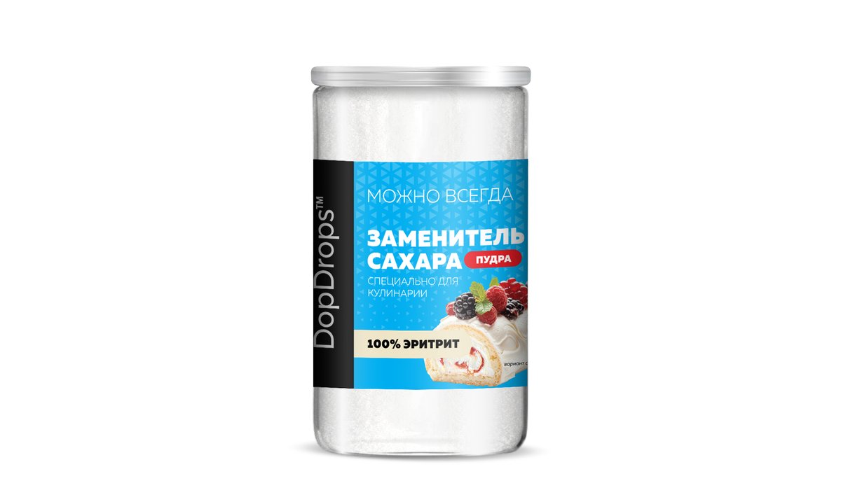 DopDrops Жидкий Подсластитель Erythritol Powder (700 g)