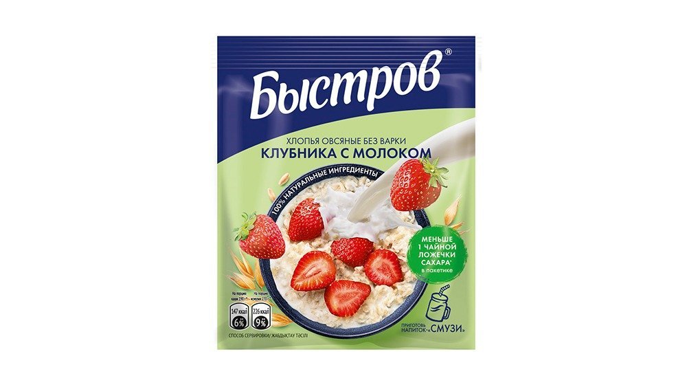 Bistroff Cereal oats and strawberries (40 g)