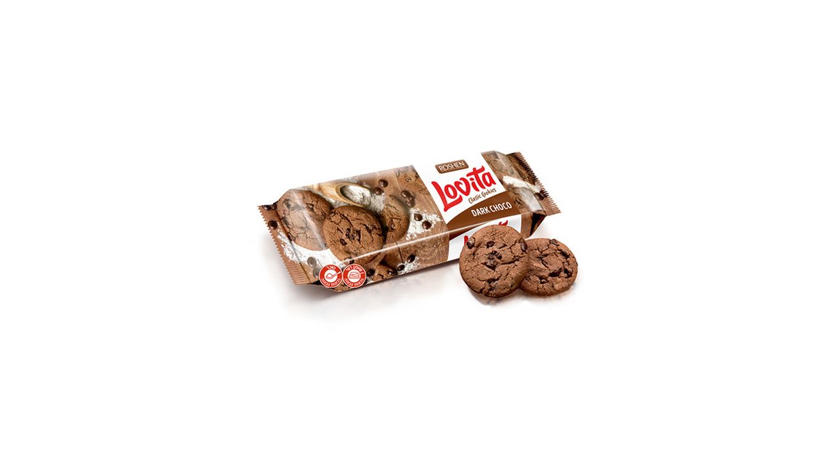 Roshen Песочное печенье Dark Chocolate (150 g)