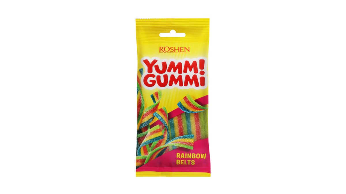 Jellybon კანფეტი Rainbow Belts (70 g)