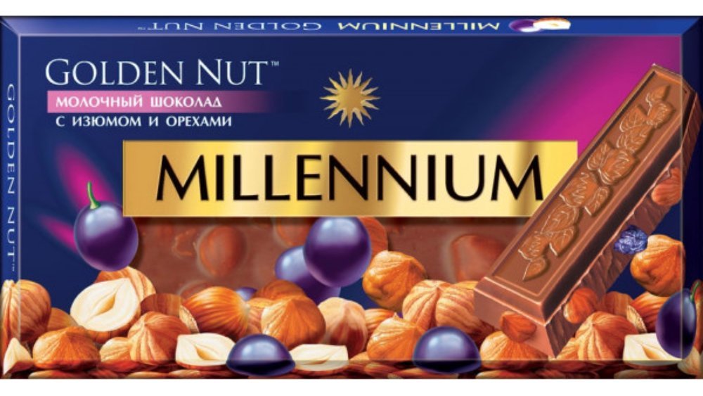 Millennium შოკოლადი with nuts and raisins (100 g)