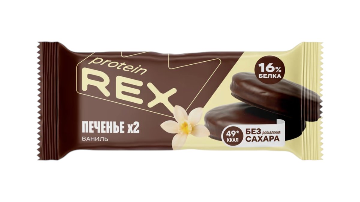 REX პროტეინის ბარი vanilla flavor (25 g)