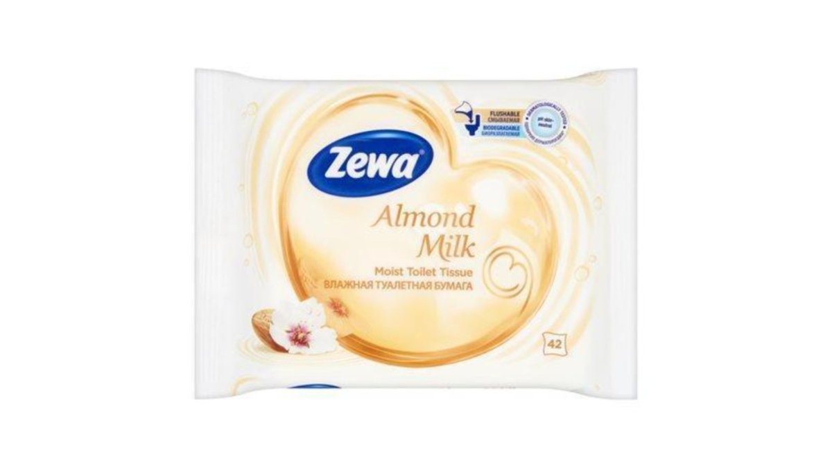 Zeva ანტიბაქტერიული ნესტიანი ხელსახოცი Mandelmilch (42 pcs)