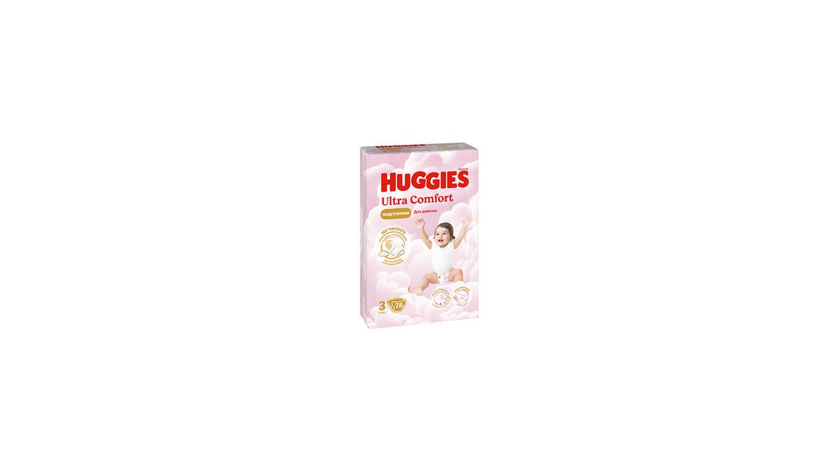 Huggies diapers Ultra Comfort Girl 3 (78 pcs)