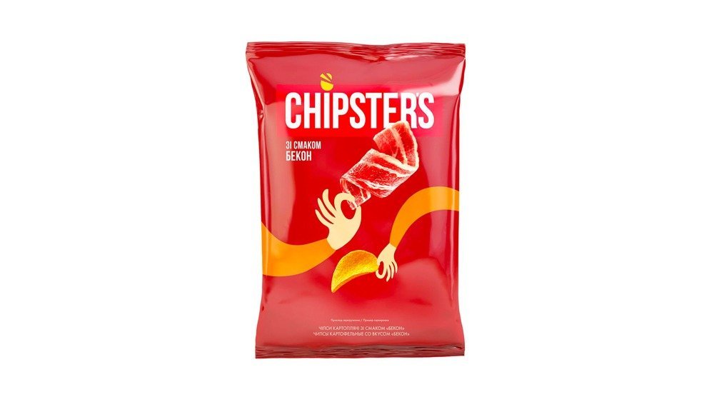 CHIPSTERS Potato Chips natural bacon (110 g)