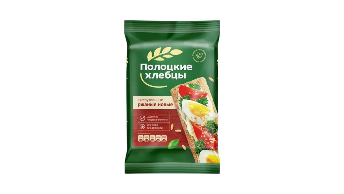 Polotskye Crispy Bread rye fresh (80 g)