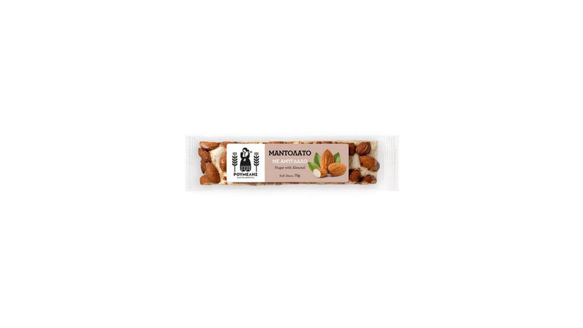 roumelis კანფეტი Soft Nougat with Almonds (70 g)