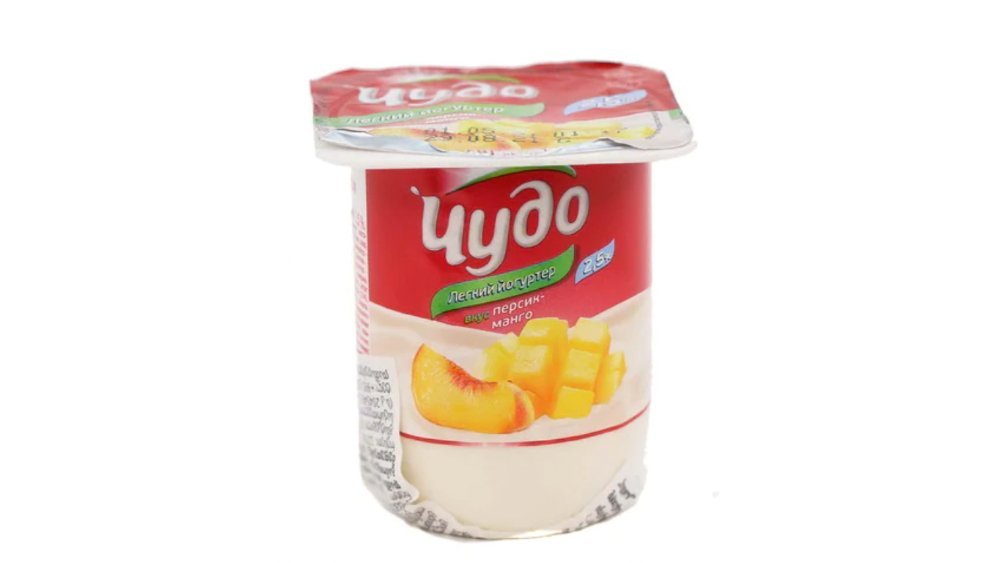 Chudo Молочный десерт peach-mango (115 g)