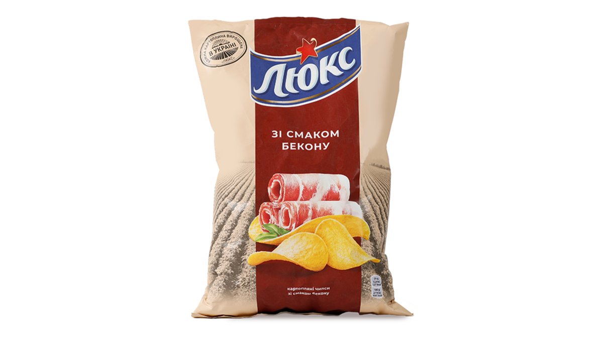 ლუქსი Chips with bacon (125 g)