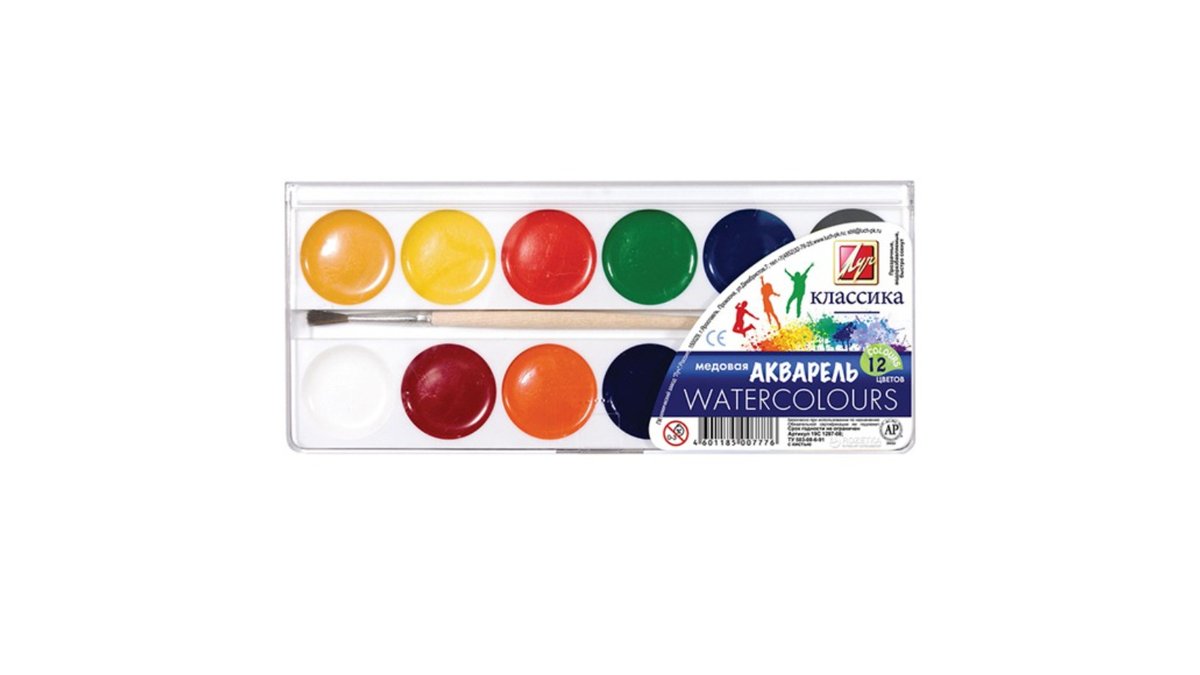 Luch აკვარელის ნაკრები watercolor (12 pcs)