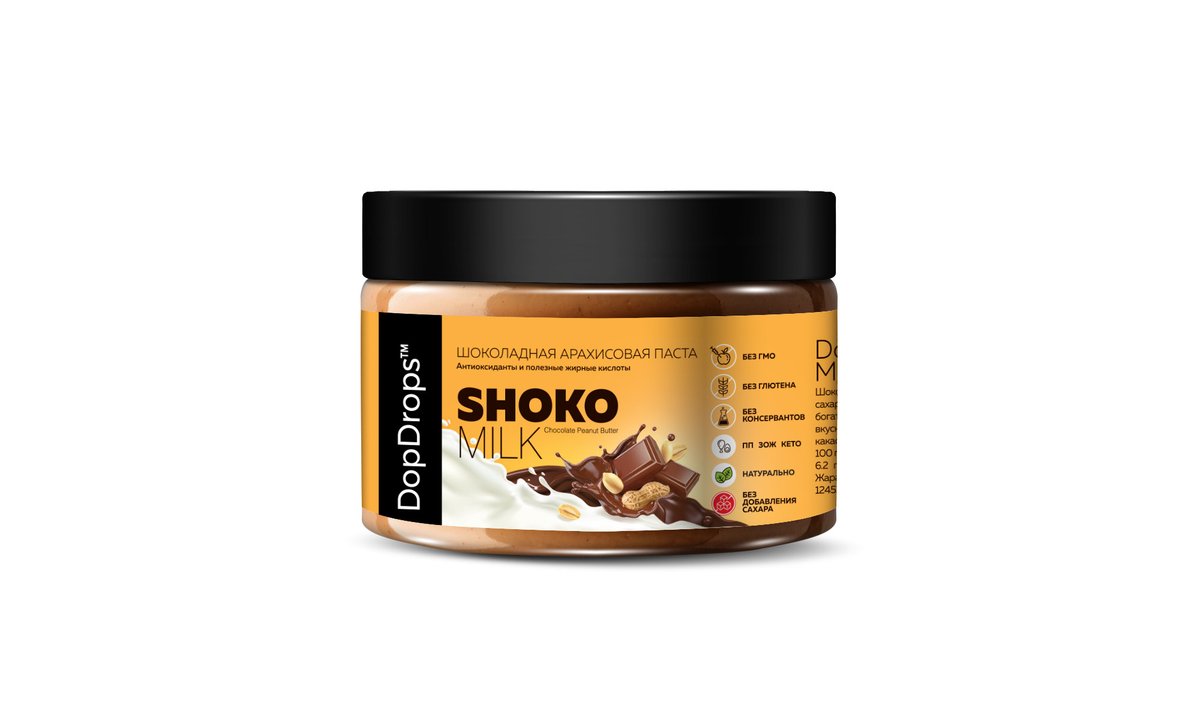 DopDrops Nut Paste Shoko Milk (250 გ)