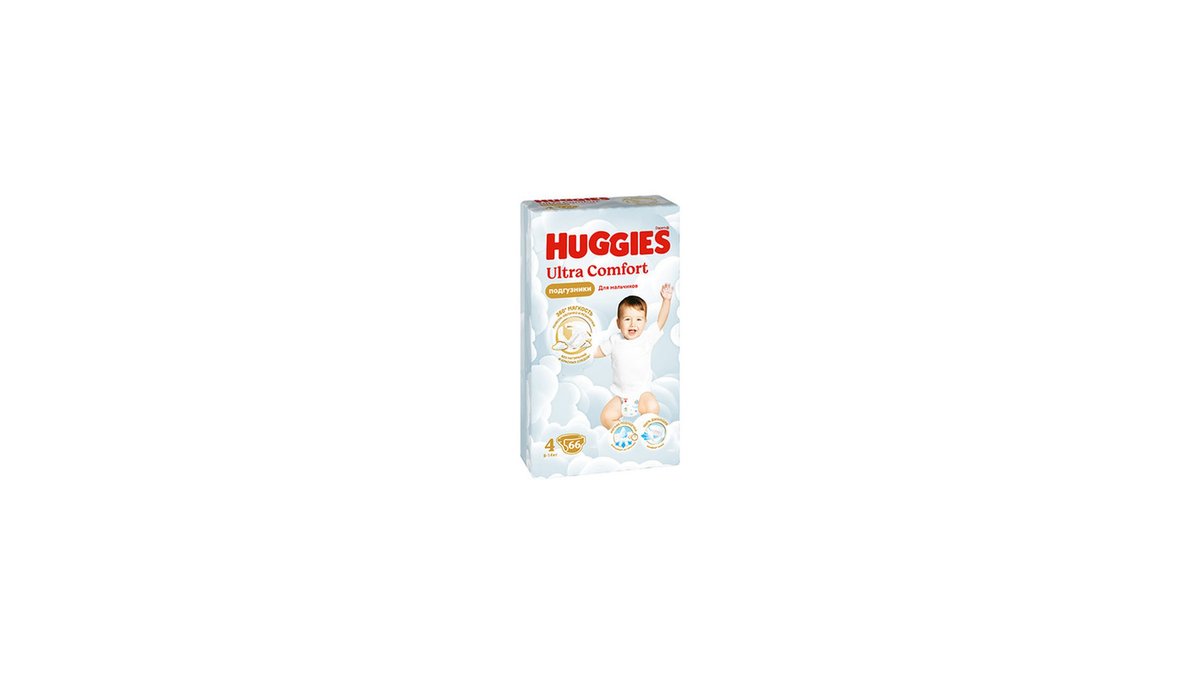 Huggies diapers Ultra Comfort Boy 4 (66 pcs)