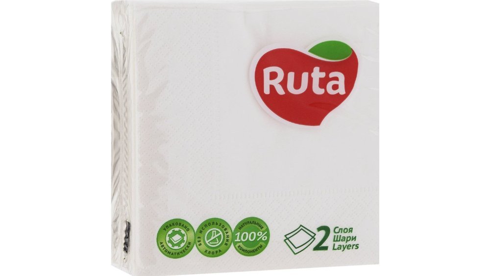 Ruta სალფეტი white 3 ply (20 pcs)