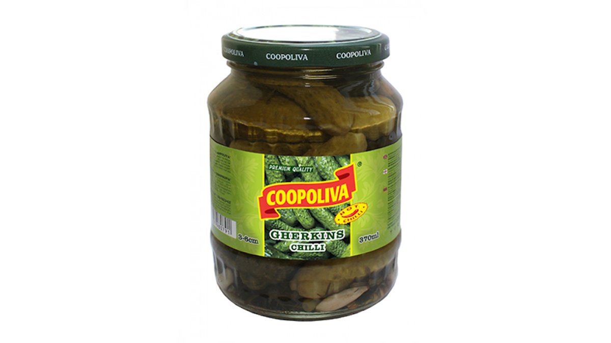 Coopoliva Консервированные Огурцы CHILLI (370 ml)