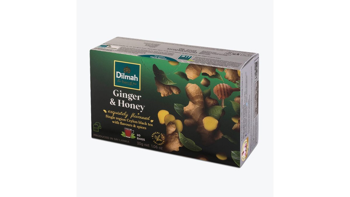 Dilma ჩაი Ceylon, ginger and honey (30 g)