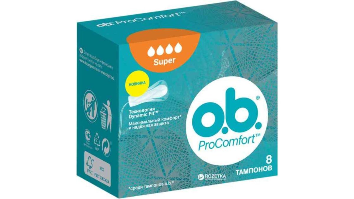 Obi ტამპონები Super (4 pcs)