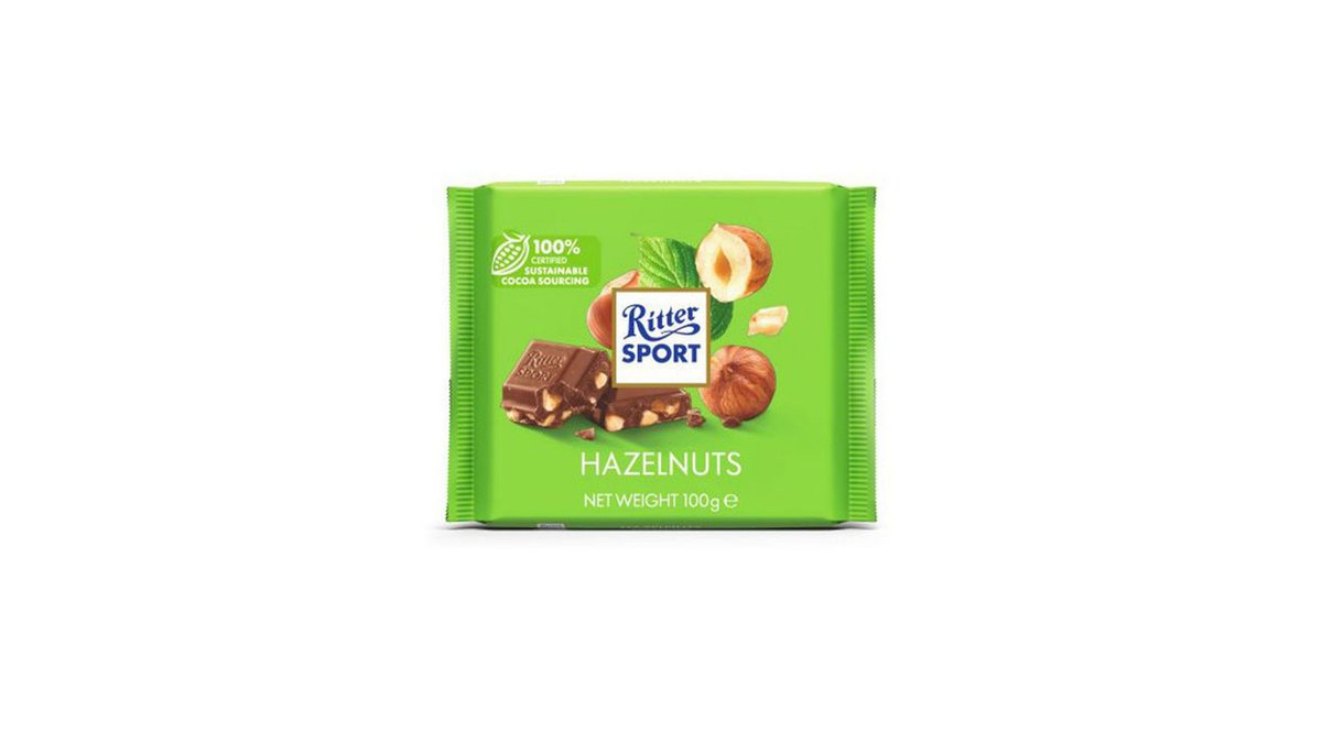 RITTER SPORT Chocolate chopped nuts (100 g)