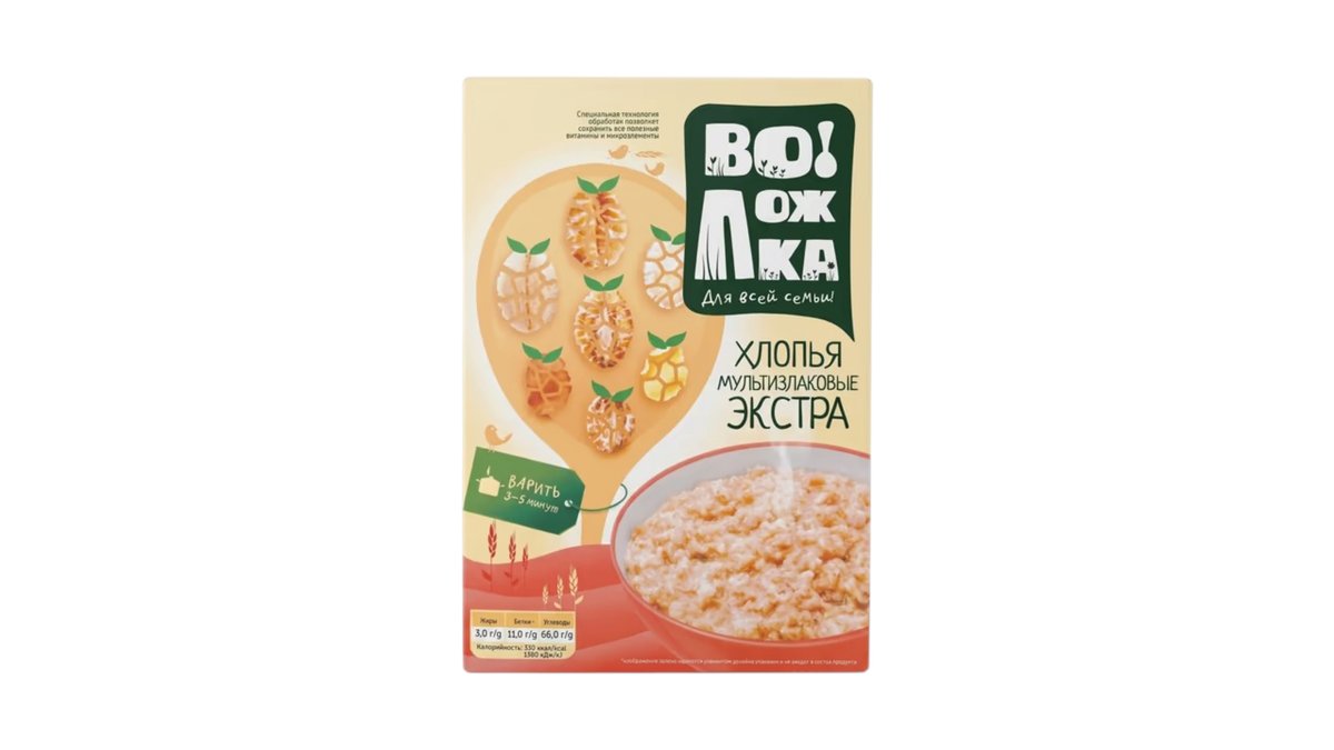 Volozhka Volozhka Flakes Volozhka multigrain extra 400g multigrain extra (400 g) multigrain extra (400 g)