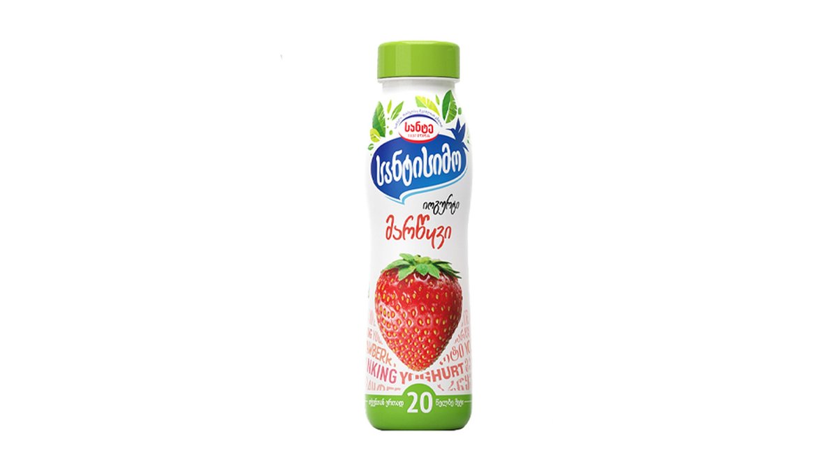 Santisimo იოგურტი strawberry with cream (290 g)