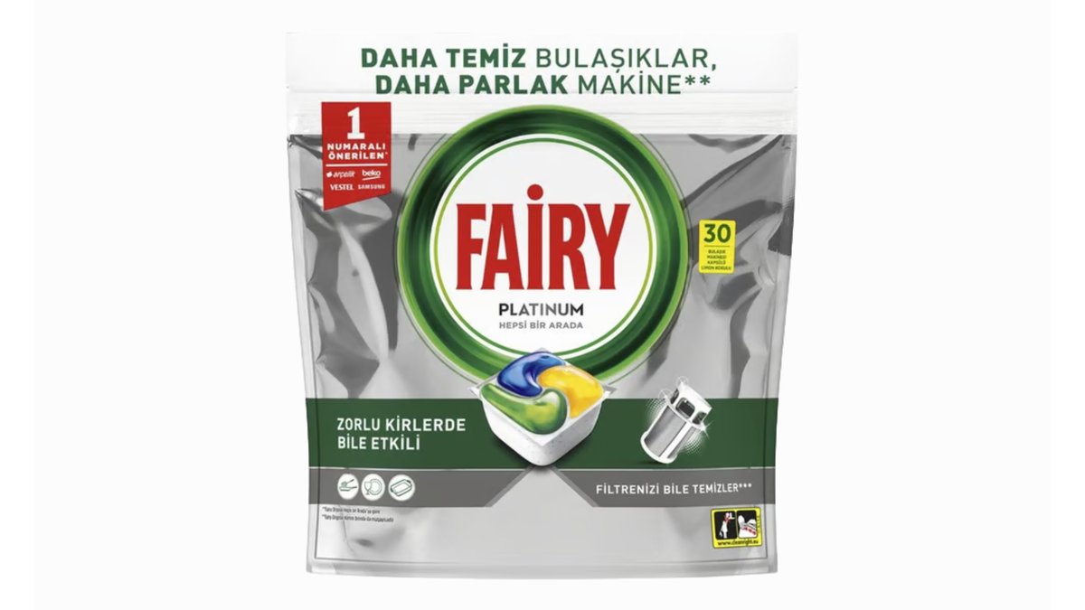 ფეირი Dishwashing Detergent პლატინიუმი (30 pcs)