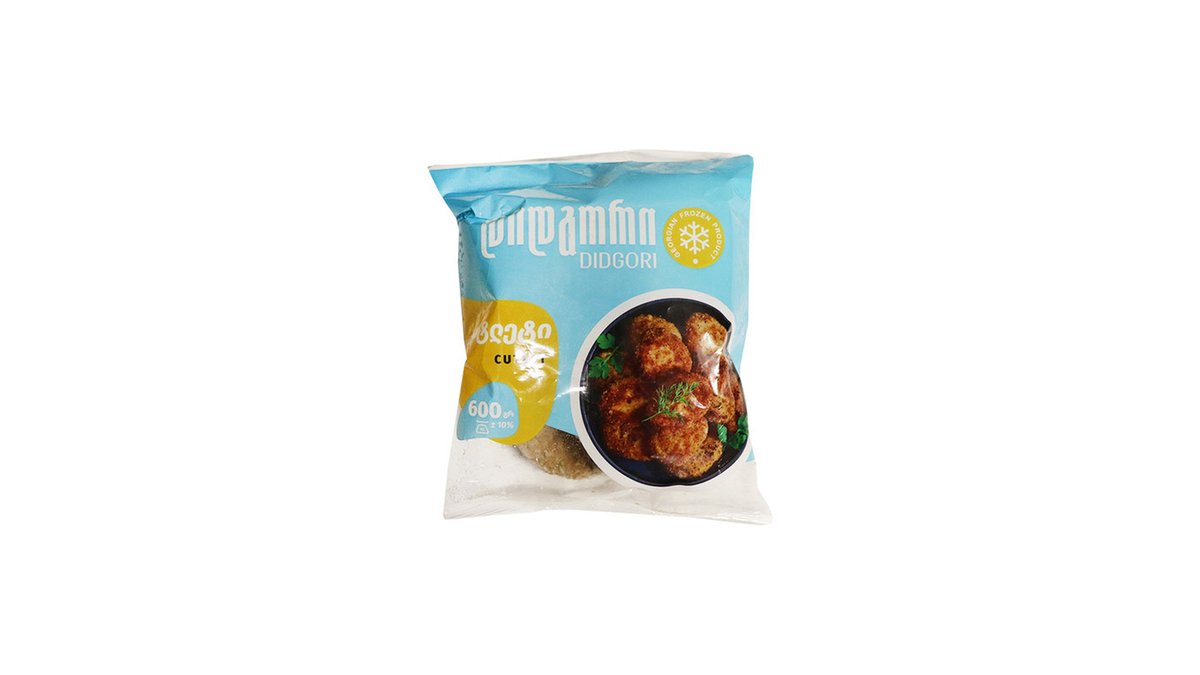 Didgori Замороженное готовое блюдо კატლეტი საქონლის (600 g)