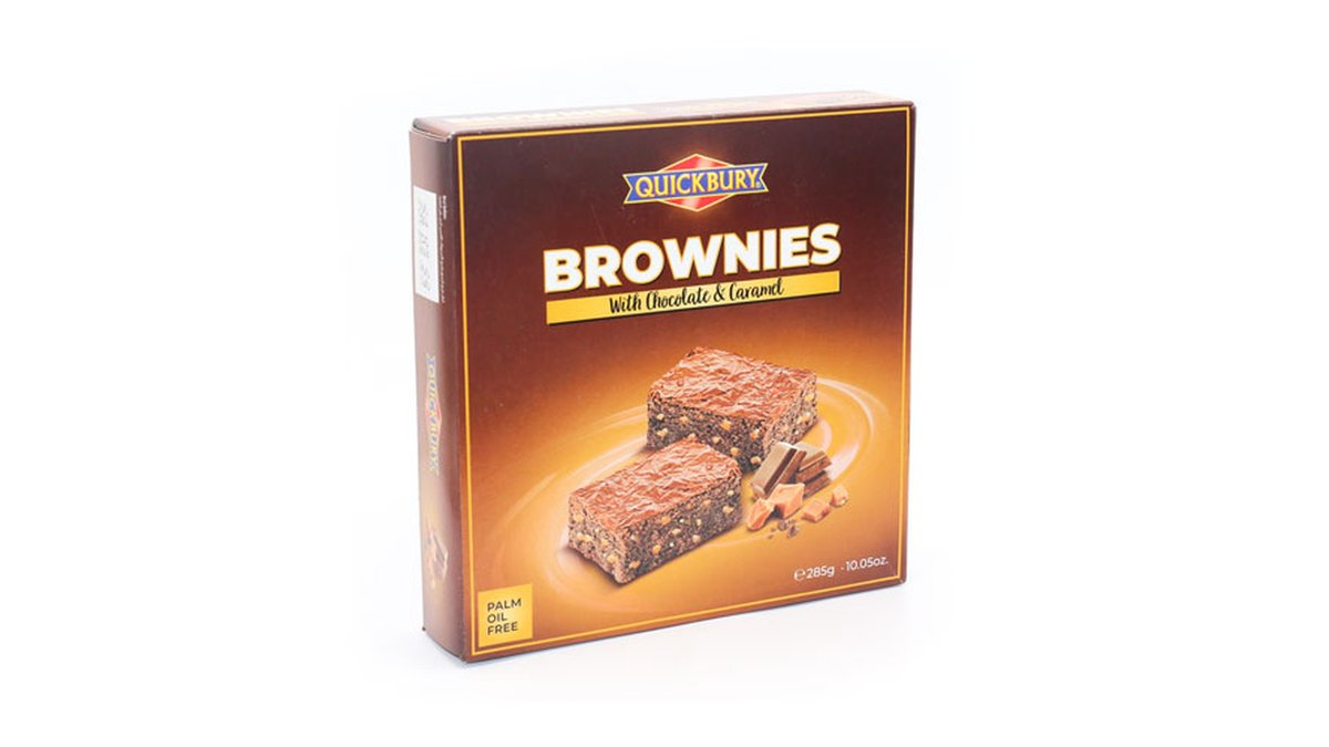 QUICK BURY Брауни Brown, with caramel and chocolate chips (285 g)