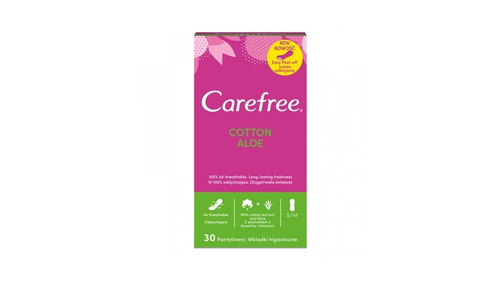 CAREFREE ქალთა ჰიგიენის პროდუქტი Daily Aloe (30 pcs)