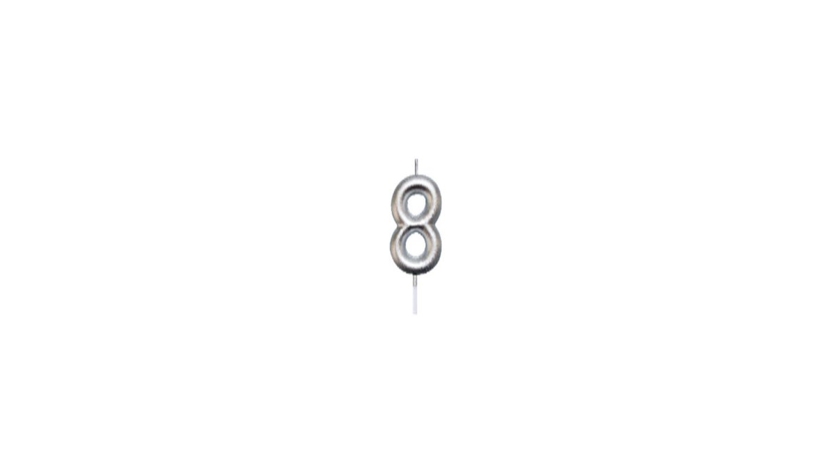 Dab Birthday Candle Number 8
