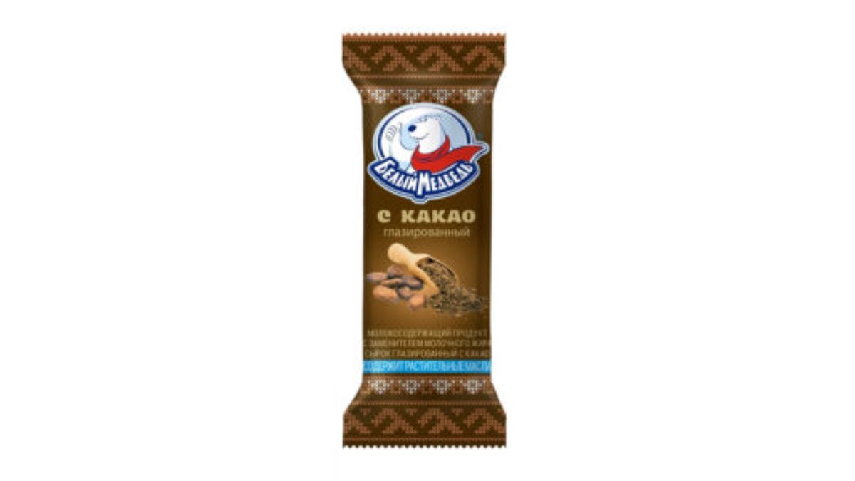 White Bear ნაყინი cottage cheese dessert in cocoa sauce (40 g)