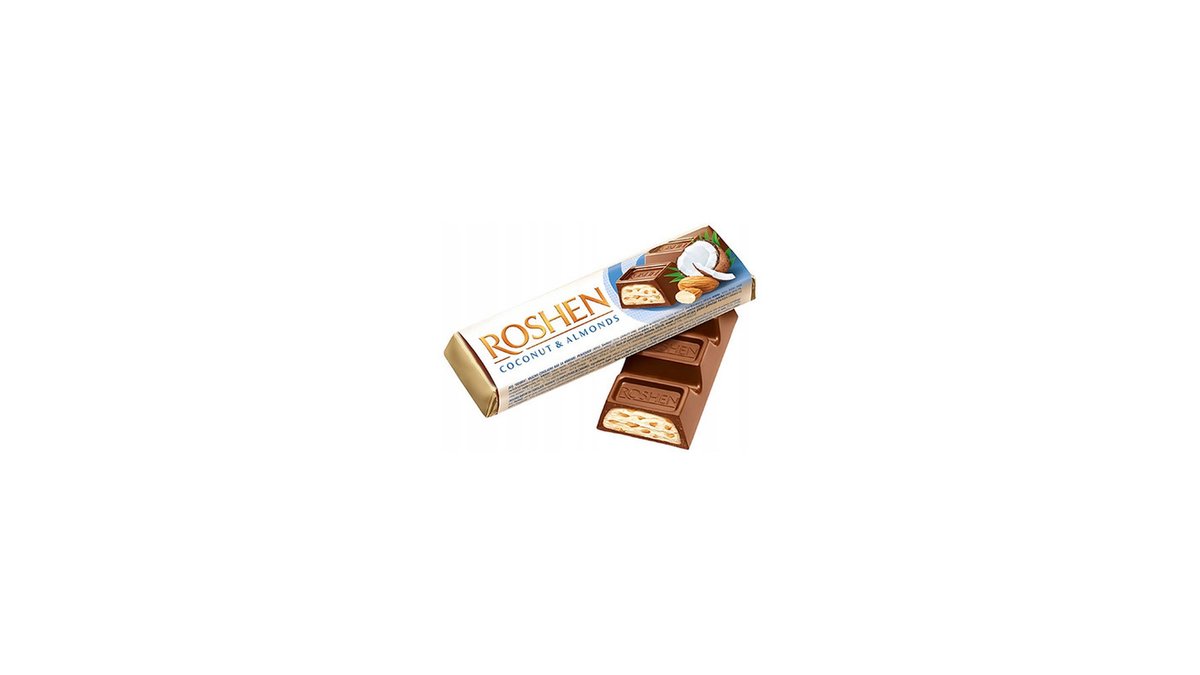 Roshen Chocolate Coconut and Almond (38 g)