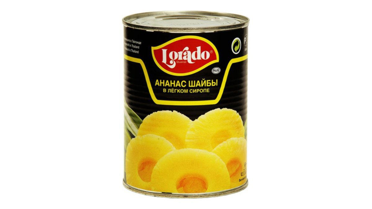 ლორადო Canned Pineapple pineapple cut into rings (580 ml)