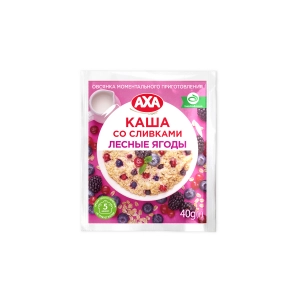 AXA Oatmeal Peanut Paste with Cream, Raspberry & Blackberry (40 g)