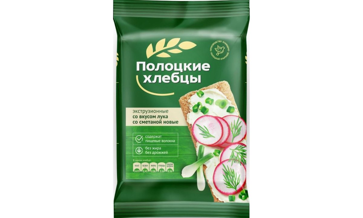 პოლოცკიე Crispy Bread with onion and sour cream (80 g)