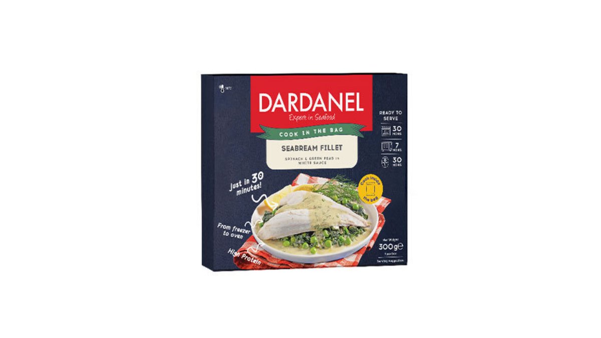 Dardanel fish with spinach and green peas (300 g)