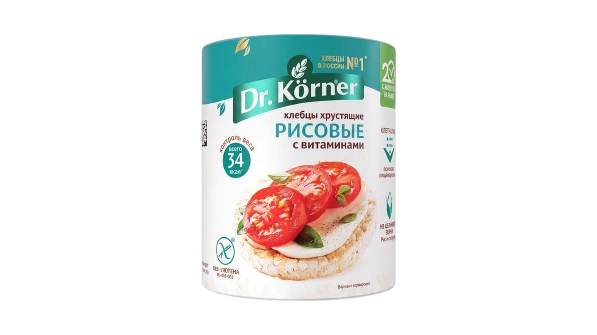 Dr.Körner ხრაშუნა პური ბრინჯის (100 g)
