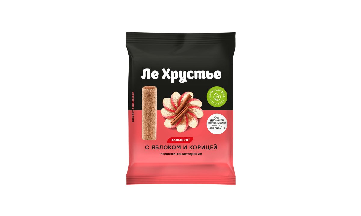 Le Khrustie ხრაშუნა პური apple and cinnamon (100 g)