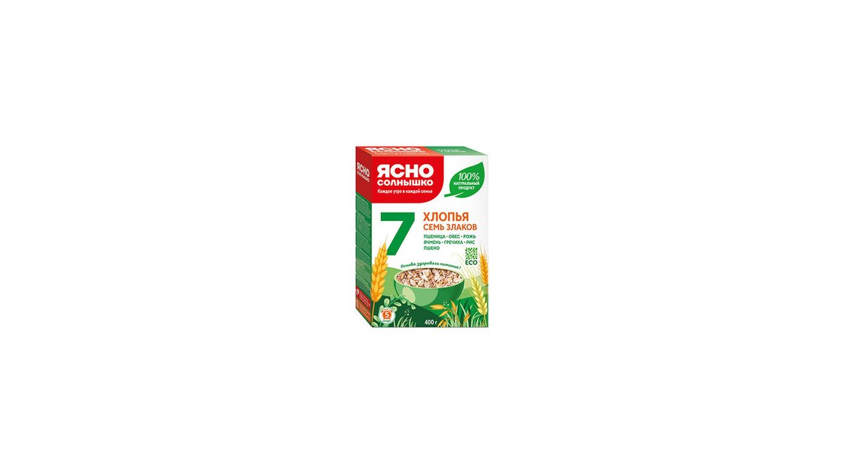 Yasno Solnyshko Breakfast Cereal 7 Grains (400 g)