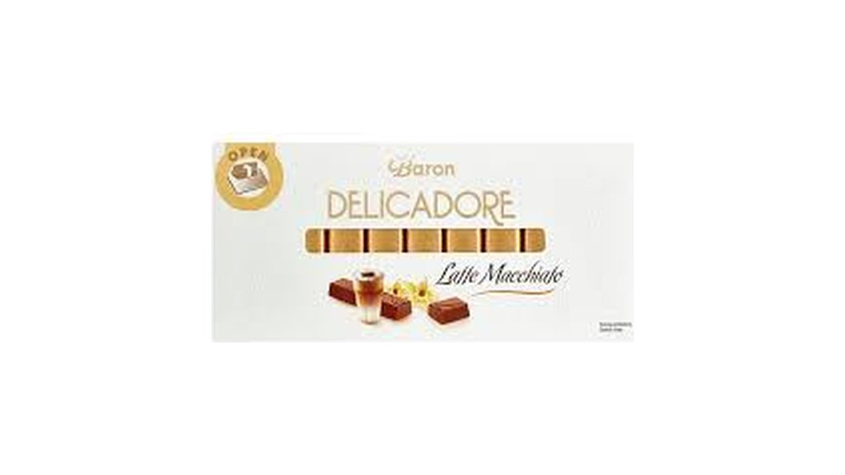 Delicadore შოკოლადი latte macchiato filling (200 g)