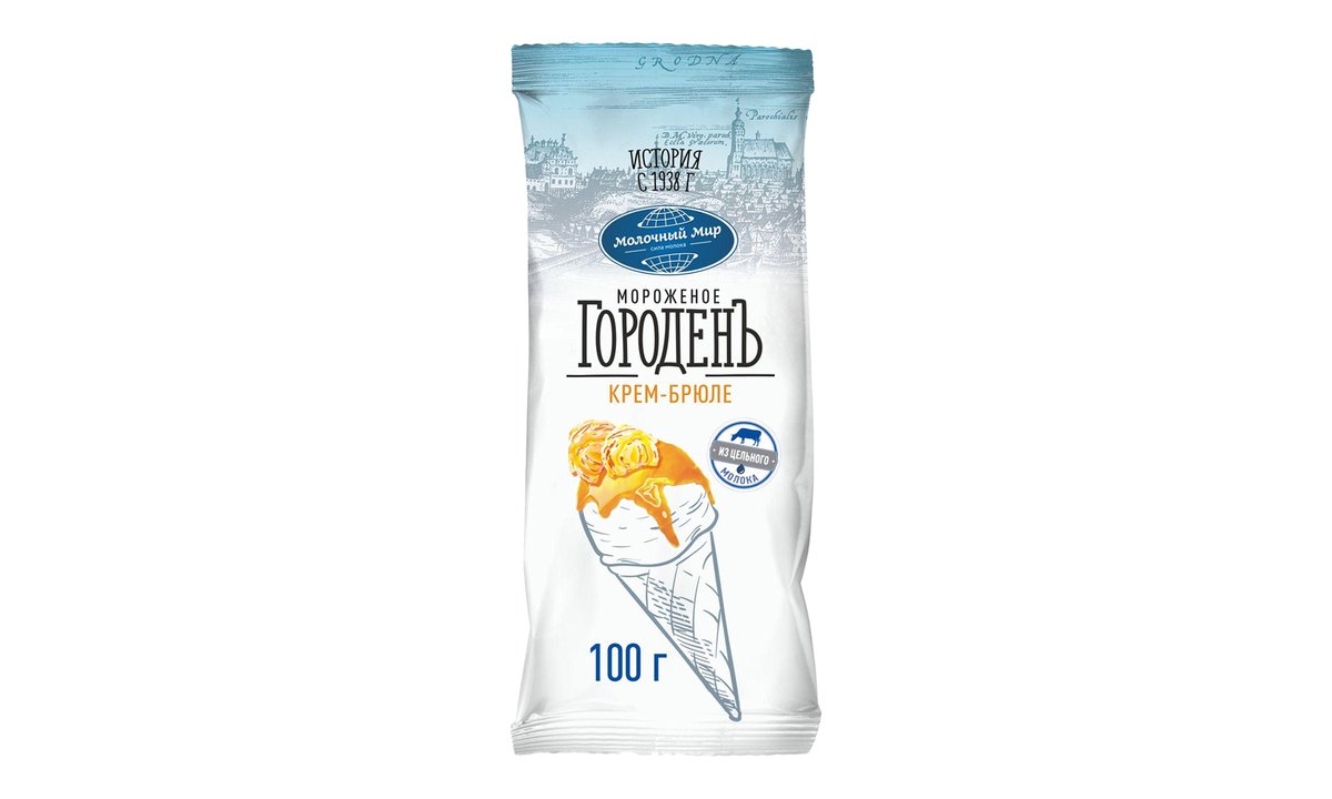 Goroden ნაყინი creme brulee (100 გ)