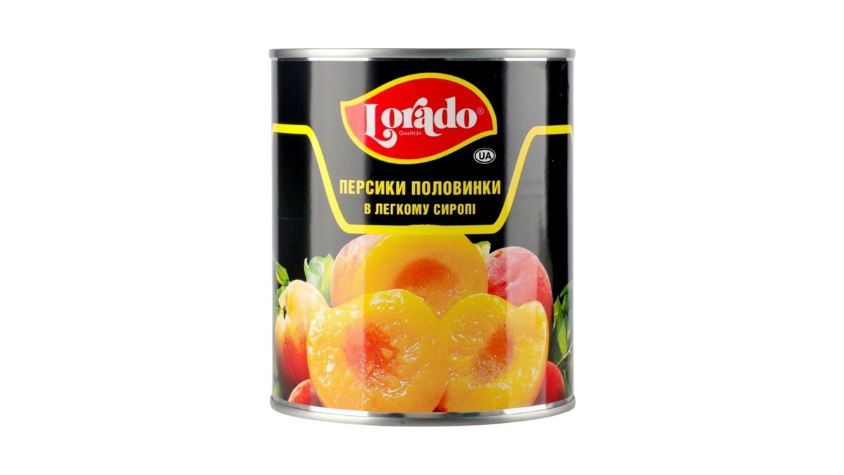 ლორადო Консервированные Фрукты Peach in Light Syrup (850 ml)