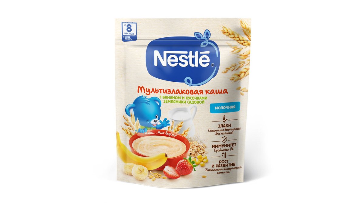 NESTLE Organic Baby Food Strawberry and Banana (200 g)